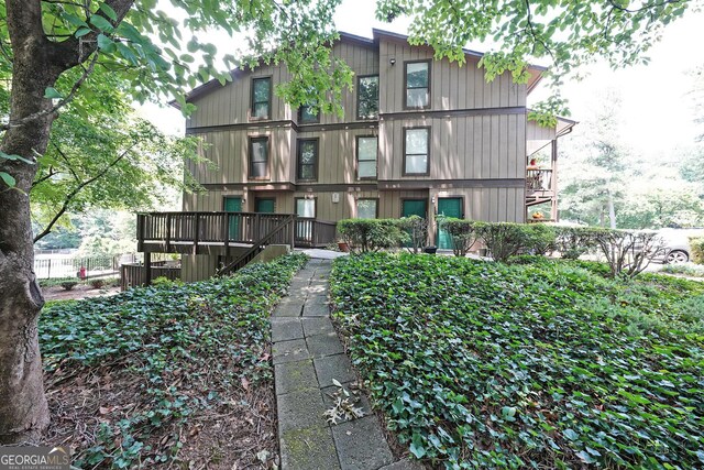 3907 Cedar Cir, Tucker, GA 30084 - rear view of property featuring stairway