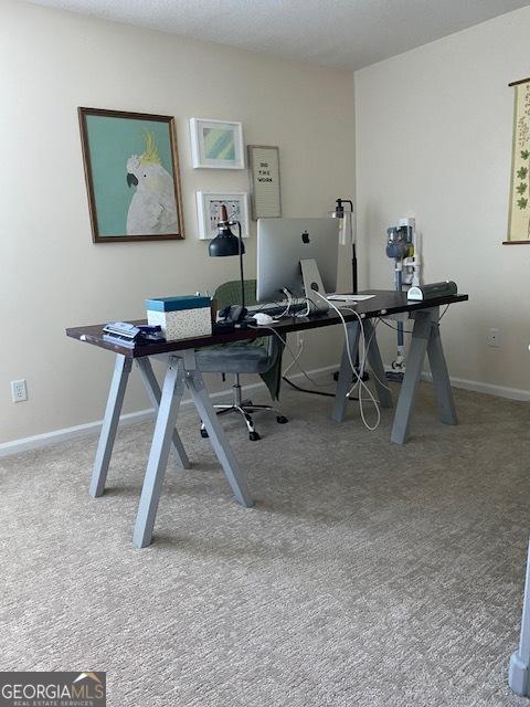 201 William D Evans Ct, Kathleen, GA 31047 - home office with carpet floors