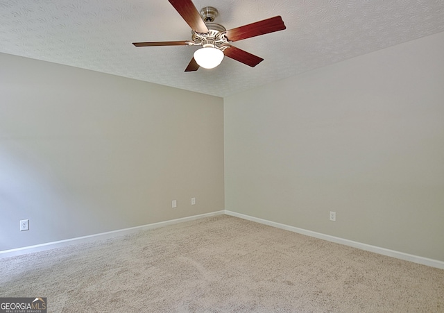85 Holly Springs Rd, Sharpsburg, GA 30277 - carpeted empty room featuring a ceiling fan and a textured ceiling