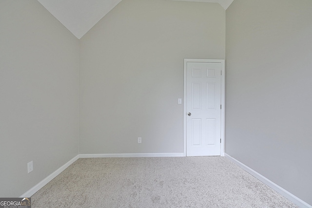 85 Holly Springs Rd, Sharpsburg, GA 30277 - carpeted spare room featuring baseboards and high vaulted ceiling