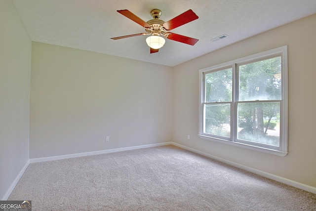 85 Holly Springs Rd, Sharpsburg, GA 30277 - carpeted spare room featuring healthy amount of natural light, ceiling fan, and a textured ceiling