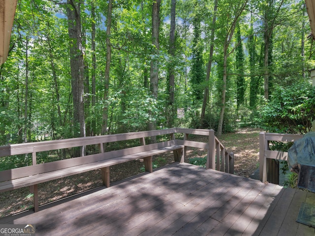 25 Ridgeview Dr, Jonesboro, GA 30236 - view of wooden deck