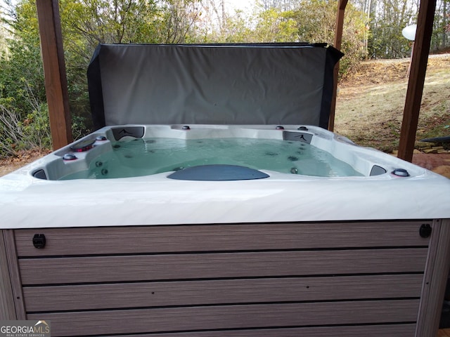 444 Miners Mountain Rd, Sautee Nacoochee, GA 30571 - wooden terrace with a hot tub