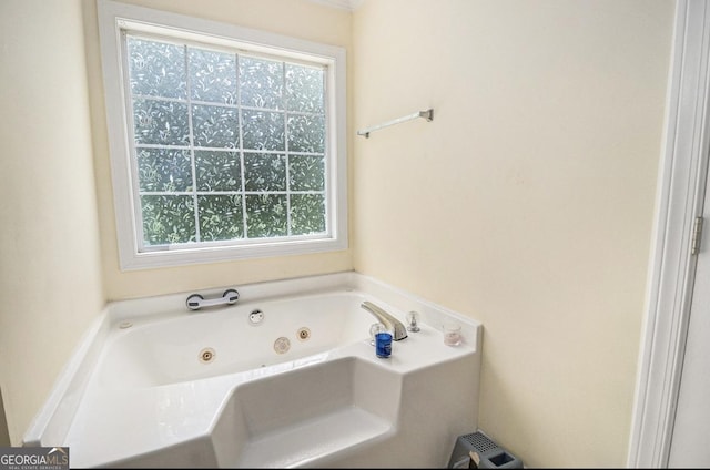 3514 Blackberry, Conyers, GA 30094 - bathroom with healthy amount of natural light and a tub with jets