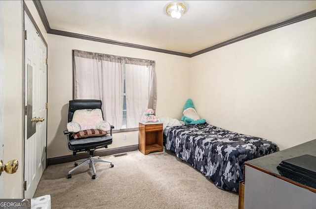 3514 Blackberry, Conyers, GA 30094 - bedroom with carpet floors and ornamental molding