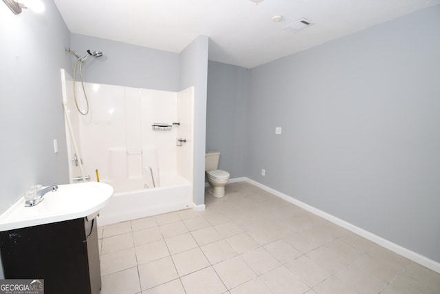 92 Priscilla Dr, Lagrange, GA 30241 - bathroom featuring bathtub / shower combination, vanity, and tile patterned flooring