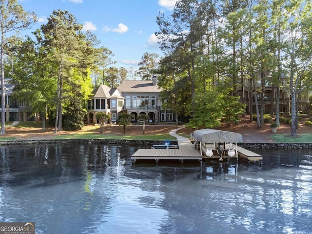 1230 Lake Club Dr, Greensboro, GA 30642 - dock featuring a water view