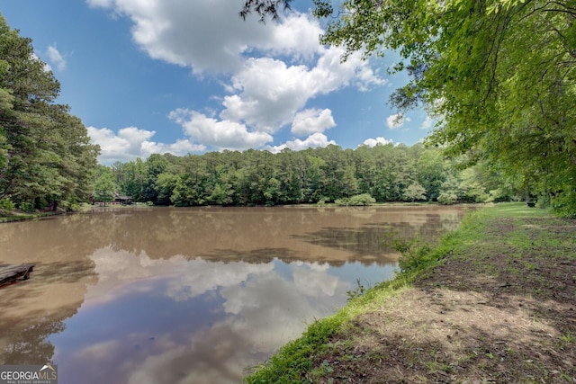 6111 Old Monticello St SE, Covington, GA 30014 - water view featuring a forest
