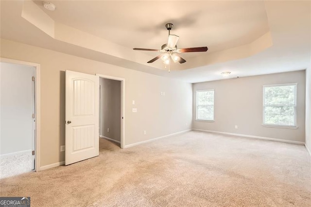 219 Sleepy Way, Canton, GA 30114 - empty room featuring a raised ceiling, light carpet, and plenty of natural light