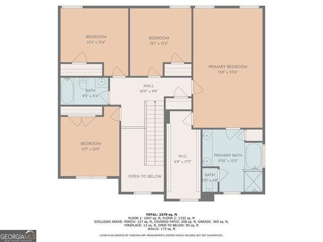 219 Sleepy Way, Canton, GA 30114 - view of property floor plan