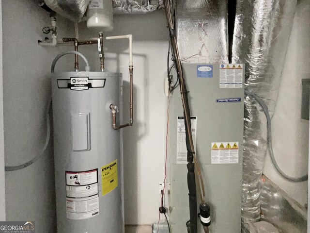 2438 Suwanee Pointe Dr, Lawrenceville, GA 30043 - utilities with electric water heater and heating unit