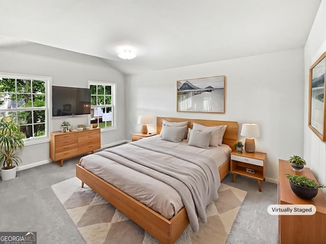 2438 Suwanee Pointe Dr, Lawrenceville, GA 30043 - bedroom featuring baseboards and lofted ceiling