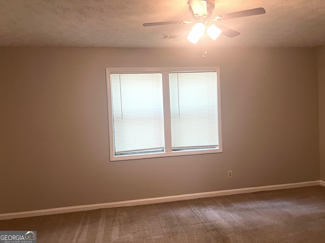 4263 Southvale Dr, Decatur, GA 30034 - unfurnished room featuring ceiling fan, carpet flooring, and a textured ceiling