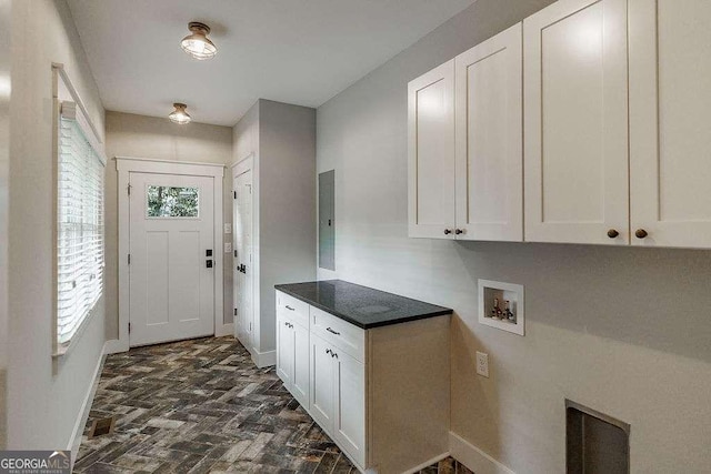 175 Pinecrest Ct, Athens, GA 30605 - laundry area featuring cabinet space, washer hookup, and electric panel