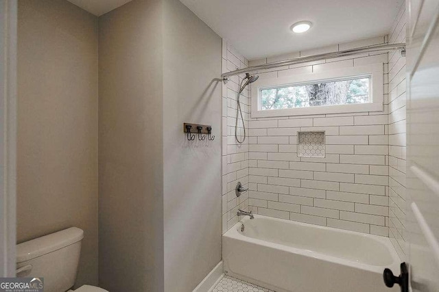 175 Pinecrest Ct, Athens, GA 30605 - bathroom with tub / shower combination and tile patterned floors