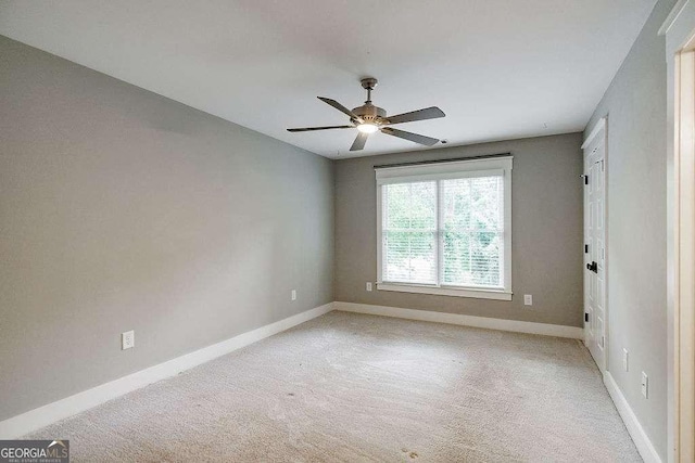 175 Pinecrest Ct, Athens, GA 30605 - empty room with light colored carpet and a ceiling fan