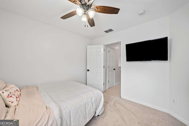 1825 Millstone Ct, Alpharetta, GA 30004 - bedroom featuring carpet and a ceiling fan