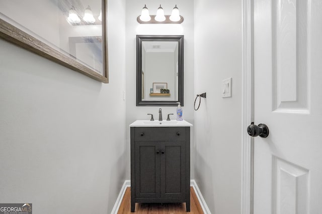 100 Castlebrook Chase, Tyrone, GA 30290 - bathroom featuring vanity and wood finished floors