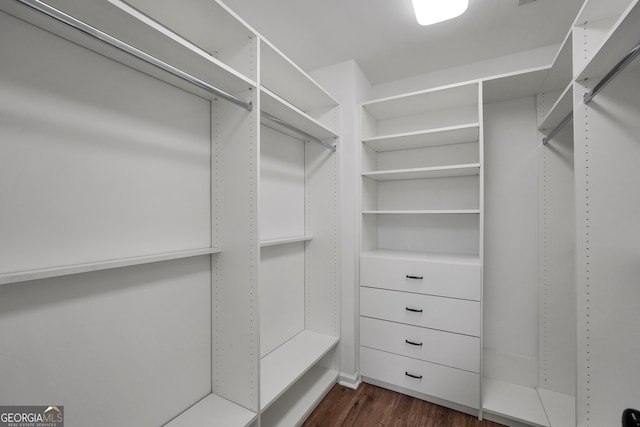 100 Castlebrook Chase, Tyrone, GA 30290 - walk in closet with dark wood finished floors