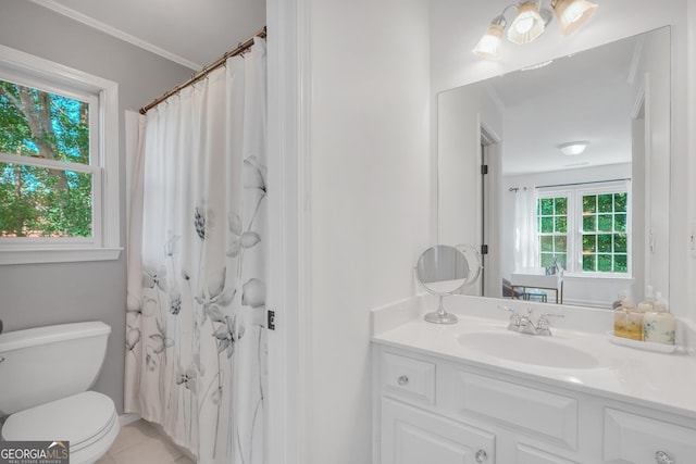 100 Castlebrook Chase, Tyrone, GA 30290 - full bath with vanity, tile patterned floors, and a shower with curtain