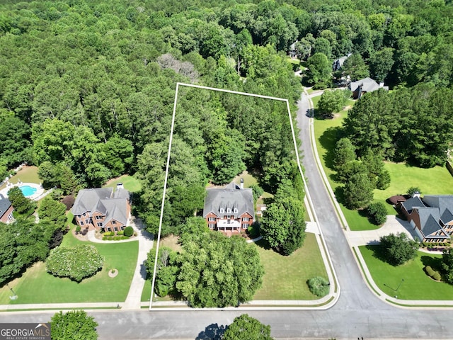 100 Castlebrook Chase, Tyrone, GA 30290 - aerial overview of property's location with property boundaries highlighted