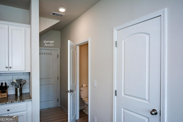 428 Whitetail Cir, Canton, GA 30115 - hall featuring dark wood-style flooring