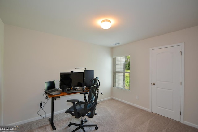 428 Whitetail Cir, Canton, GA 30115 - office featuring light carpet and baseboards