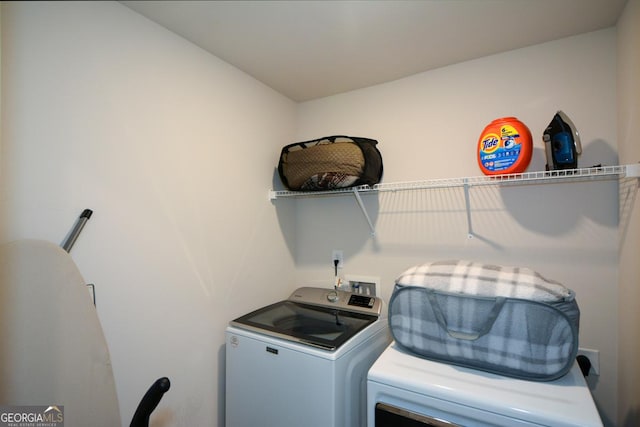 428 Whitetail Cir, Canton, GA 30115 - laundry room featuring separate washer and dryer