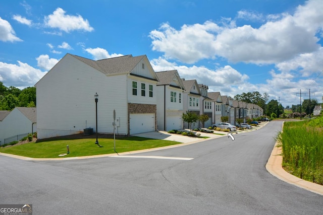 428 Whitetail Cir, Canton, GA 30115 - view of asphalt street featuring a residential view, curbs, and street lighting