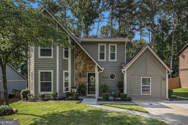 5086 N Woodbridge Trl, Stone Mountain, GA 30088 - view of front of home featuring stone siding