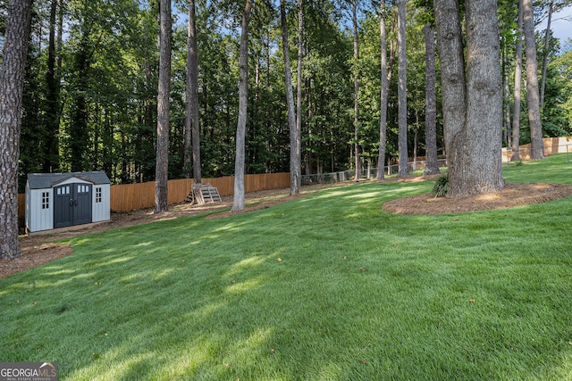 5086 N Woodbridge Trl, Stone Mountain, GA 30088 - view of yard featuring a shed