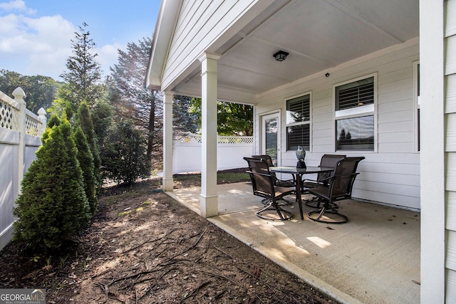 111 Point View Dr, Canton, GA 30114 - view of patio / terrace featuring outdoor dining area