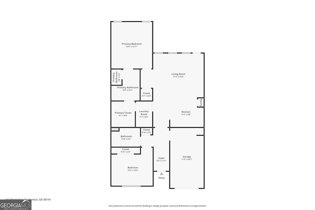 111 Point View Dr, Canton, GA 30114 - view of room layout