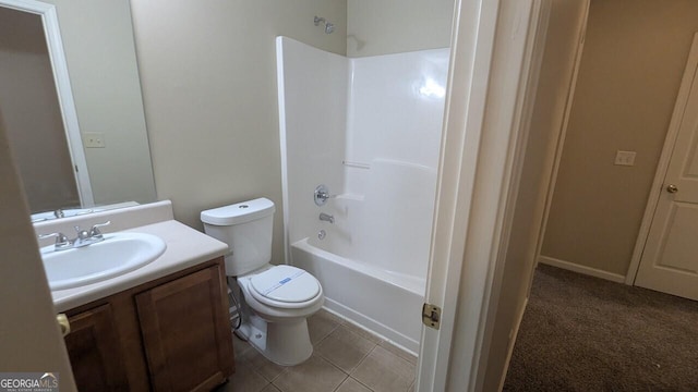 705 Mustang Ct, Hampton, GA 30228 - bathroom featuring vanity, bathing tub / shower combination, and tile patterned flooring