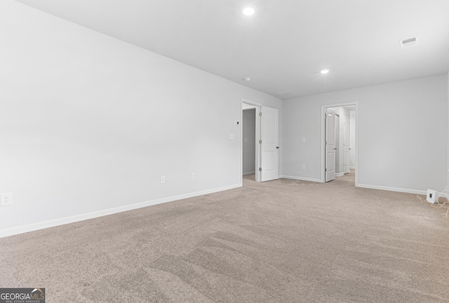 155 Shetland Pines Dr, Macon, GA 31216 - spare room featuring recessed lighting and light colored carpet