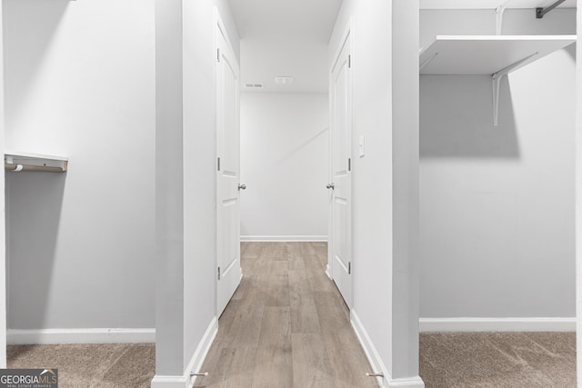 155 Shetland Pines Dr, Macon, GA 31216 - hallway with baseboards and light wood-type flooring