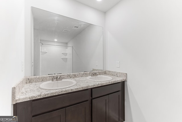 155 Shetland Pines Dr, Macon, GA 31216 - full bath featuring walk in shower and double vanity