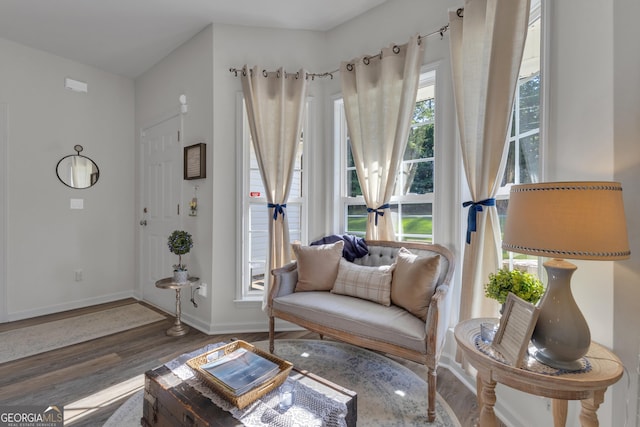 259 Coweta St, Senoia, GA 30276 - sitting room featuring wood finished floors and baseboards