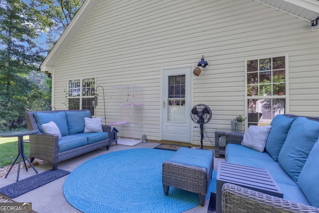 259 Coweta St, Senoia, GA 30276 - view of patio / terrace featuring outdoor lounge area