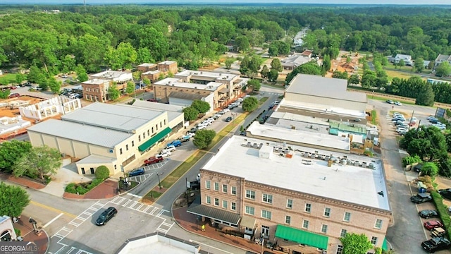 259 Coweta St, Senoia, GA 30276 - aerial view of a heavily wooded area
