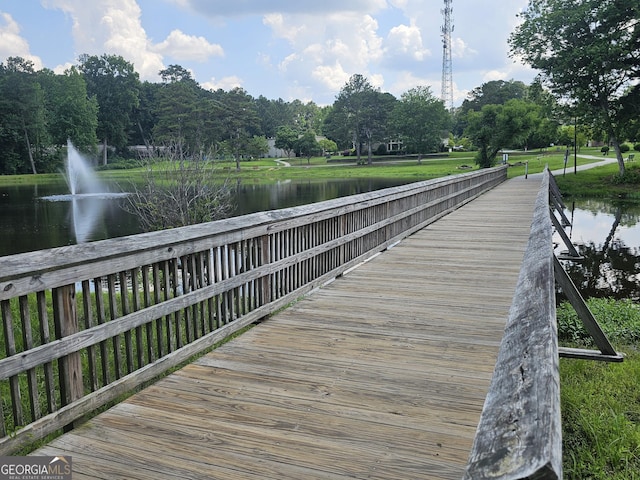 200 Chaparral Trce, Tyrone, GA 30290 - dock area with a water view