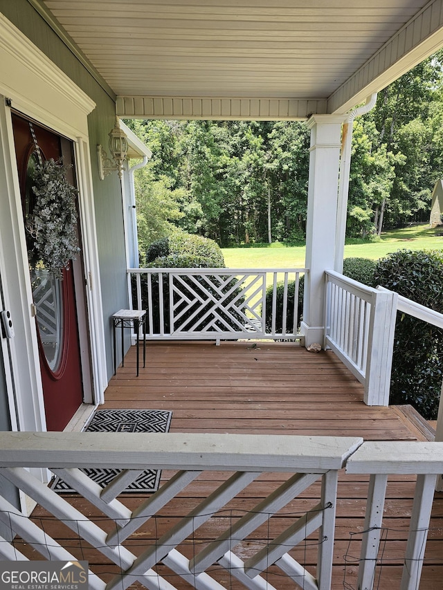 200 Chaparral Trce, Tyrone, GA 30290 - porch featuring view of scattered trees