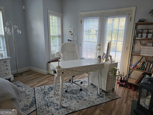 200 Chaparral Trce, Tyrone, GA 30290 - office space featuring wood finished floors and baseboards