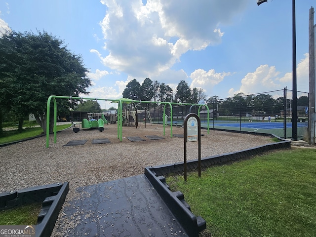 200 Chaparral Trce, Tyrone, GA 30290 - community jungle gym with a tennis court