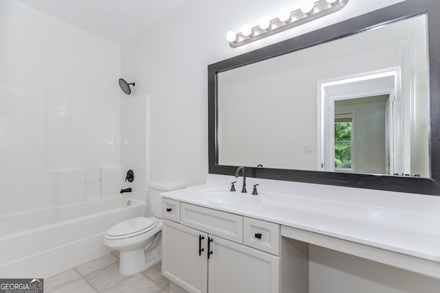 2023 Jameson Cir, Lawrenceville, GA 30043 - full bath with vanity, tile patterned flooring, and shower / bathtub combination
