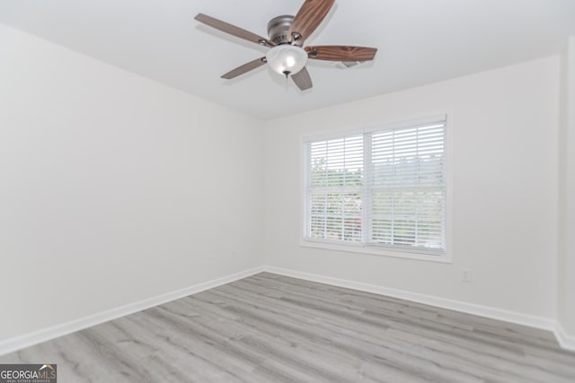 2023 Jameson Cir, Lawrenceville, GA 30043 - spare room featuring light wood finished floors and ceiling fan