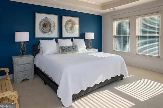 730 Midway, Canton, GA 30114 - bedroom featuring light colored carpet and crown molding
