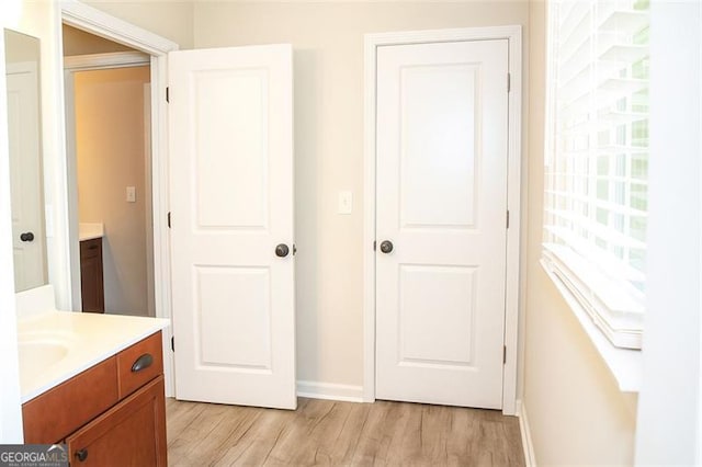 730 Midway, Canton, GA 30114 - bathroom featuring vanity and wood finished floors