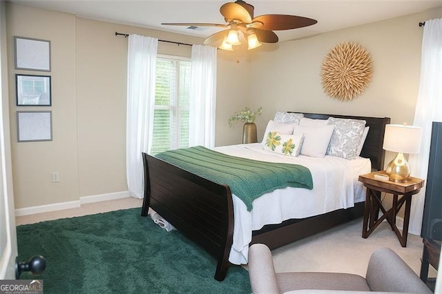 730 Midway, Canton, GA 30114 - carpeted bedroom with baseboards and ceiling fan