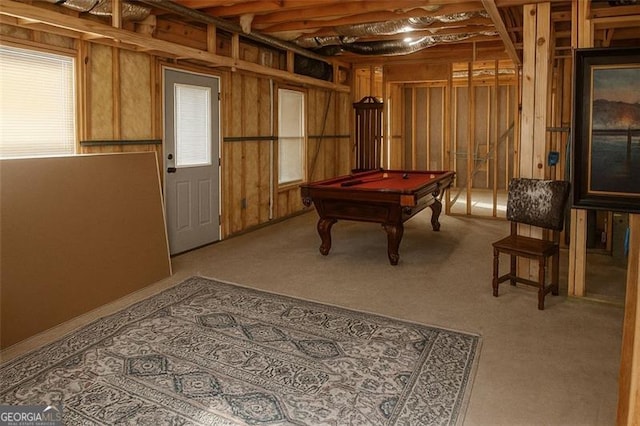 730 Midway, Canton, GA 30114 - game room featuring billiards table and carpet flooring